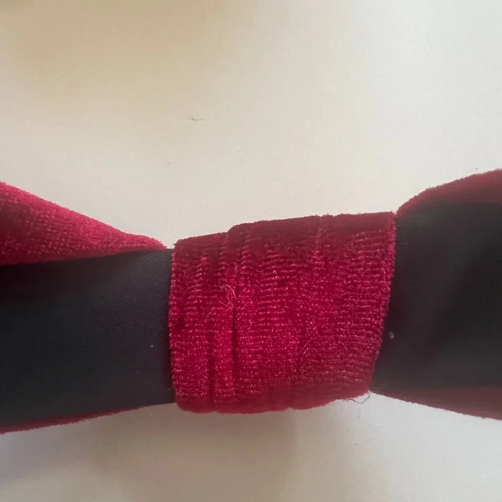 Nordstrom Velvet Knot Headband Scrunchie Hair Set Red Plaid
